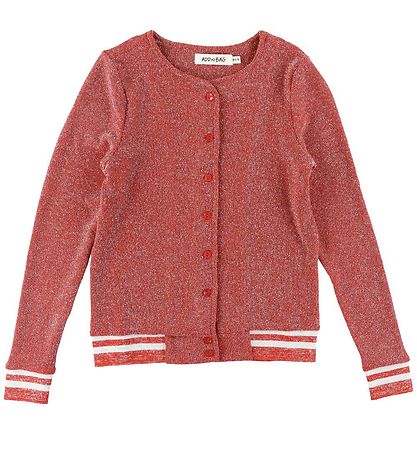 Add to Bag Cardigan - Burned Red m. Glimmer Add to Bag Cardigan - Burned Red m. Glimmer