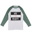 Add to Bag Bluse - Weiß m. Print