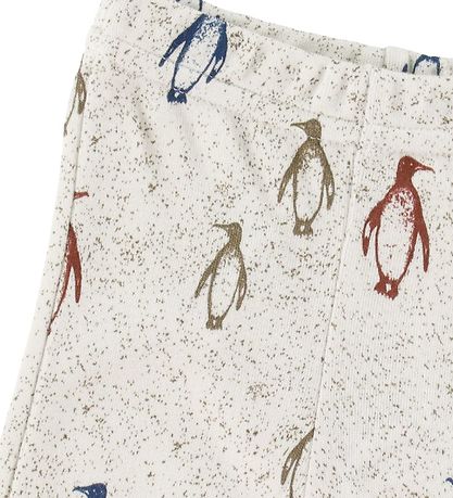 Joha Leggings - Bambus - Grå m. Pingviner