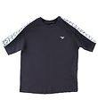 Emporio Armani T-shirt - Blue Navy m. Logostribe Emporio Armani T-shirt - Blue Navy m. Logostribe