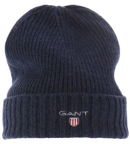 GANT Hue - Uld/Bomuld - 2-lags - Marine GANT Hue - Uld/Bomuld - 2-lags - Marine