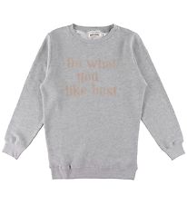 Add to Bag Sweatshirt - Grå m. Print Add to Bag Sweatshirt - Grå m. Print