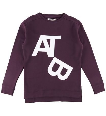 Add to Bag Sweatshirt - Mørk Lilla m. Print Add to Bag Sweatshirt - Mørk Lilla m. Print
