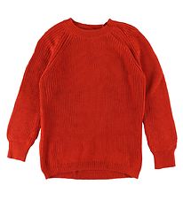 Add to Bag Bluse - Strik - Burned Red Add to Bag Bluse - Strik - Burned Red