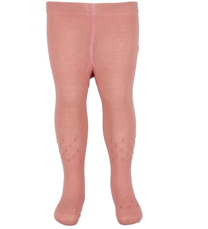 Minymo Baby Strømpebukser m. non-slip - Ash Rose - 68/74