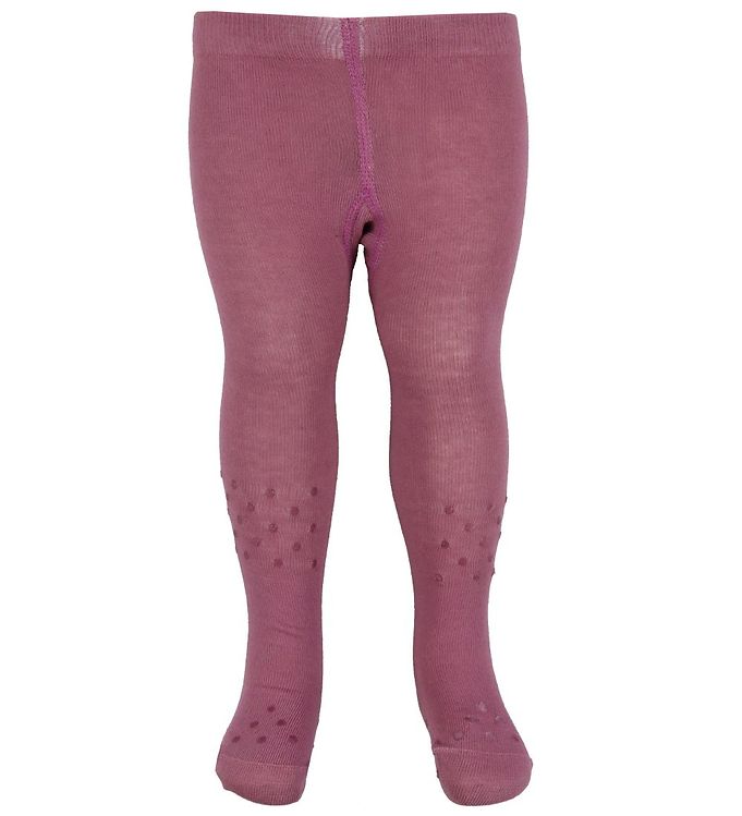 Minymo Baby Strømpebukser m. non-slip - Orchid Haze - 80/86