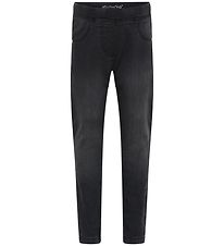 Minymo Jeggings - Slim Fit - Grey Black Minymo Jeggings - Slim Fit - Grey Black