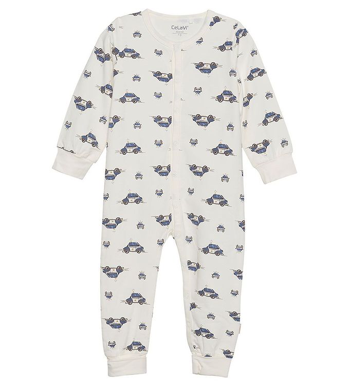 CeLaVi Natdragt - Blue Fushion m. Politibiler