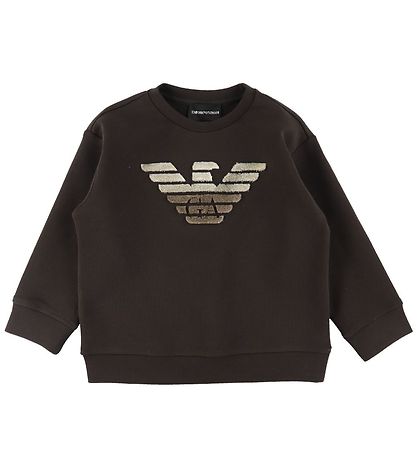 Emporio Armani Bluse - Dark Chocolate m. Logo Emporio Armani Bluse - Dark Chocolate m. Logo