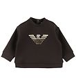Emporio Armani Bluse - Dark Chocolate m. Logo Emporio Armani Bluse - Dark Chocolate m. Logo