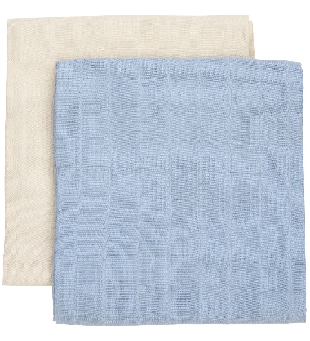 Fixoni Stofftücher - 2er-Pack - 70x70 cm - Ashley Blue - Fixoni - 70x70 cm - Spucktücher