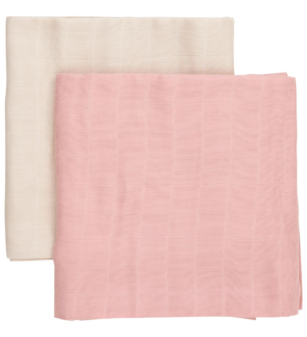 Fixoni Spucktücher - 2er-Pack - 70x70 cm - Misty Rose - Fixoni - 70x70 cm - Spucktücher