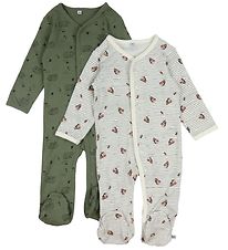 Pippi Baby Heldragter - Natdragter - 2-pak - Deep Lichen Green Pippi Baby Heldragter - Natdragter - 2-pak - Deep Lichen Green