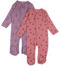 Pippi Baby Heldragter - Natdragter - 2-pak - Dusty Rose Pippi Baby Heldragter - Natdragter - 2-pak - Dusty Rose
