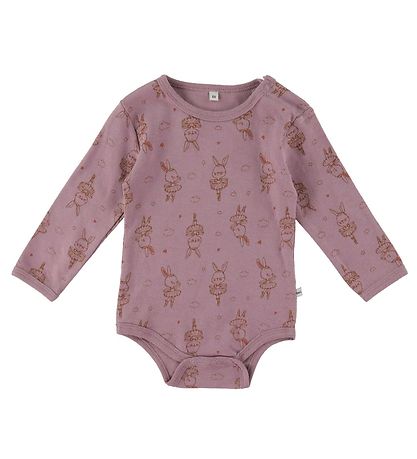 Pippi Baby Bodyer l/æ - 4-pak - Dusty Rose Pippi Baby Bodyer l/æ - 4-pak - Dusty Rose