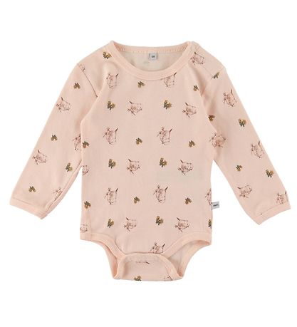 Pippi Baby Bodyer l/æ - 4-pak - Dusty Rose Pippi Baby Bodyer l/æ - 4-pak - Dusty Rose