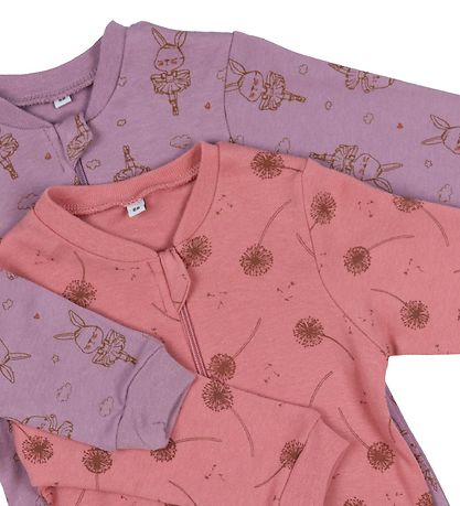 Pippi Baby Heldragter - Natdragter - 2-pak - Dusty Rose Pippi Baby Heldragter - Natdragter - 2-pak - Dusty Rose