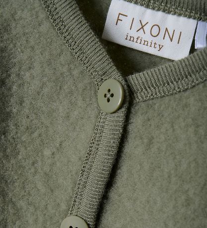 Fixoni Cardigan - Uld - Deep Lichen Green Fixoni Cardigan - Uld - Deep Lichen Green