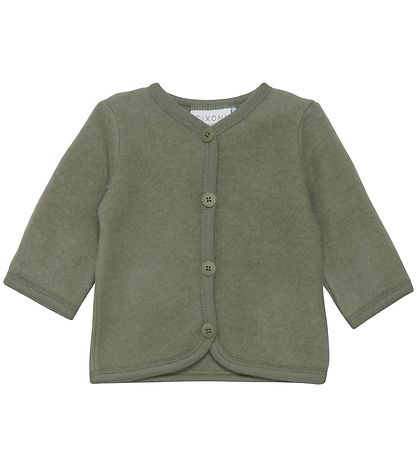 Fixoni Cardigan - Uld - Deep Lichen Green Fixoni Cardigan - Uld - Deep Lichen Green