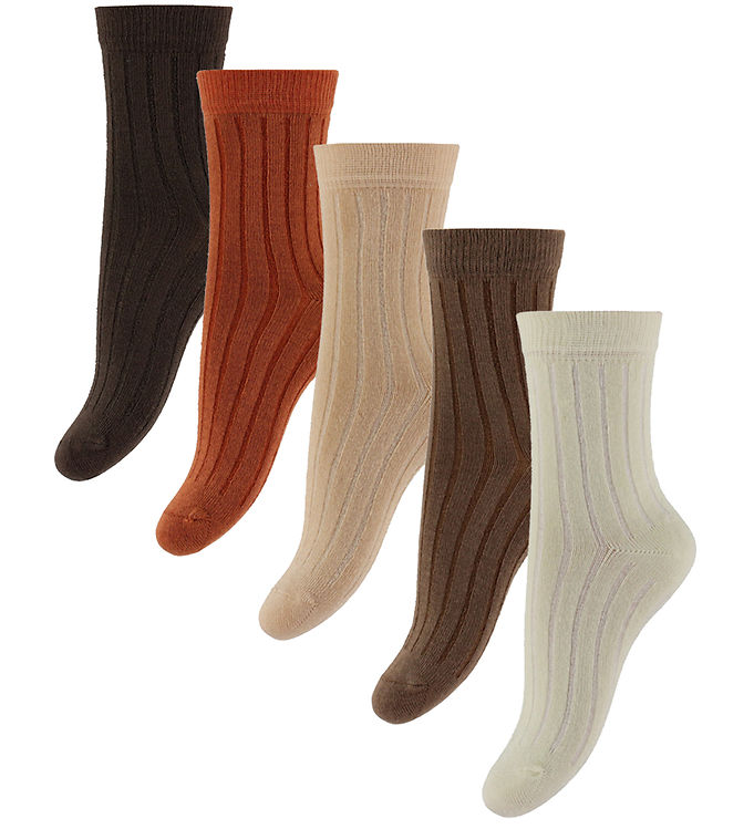 Minymo Strømper - 5-Pak - Cocoa Brown