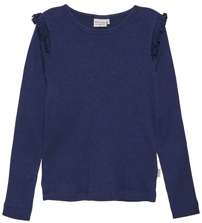 Minymo Pige Bluse - Dark Navy - 92