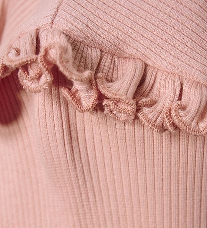 Minymo Bluse - Rib - Misty Rose Minymo Bluse - Rib - Misty Rose