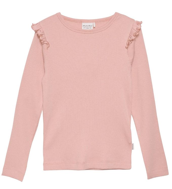 Minymo Pige Bluse Rib - Misty Rose