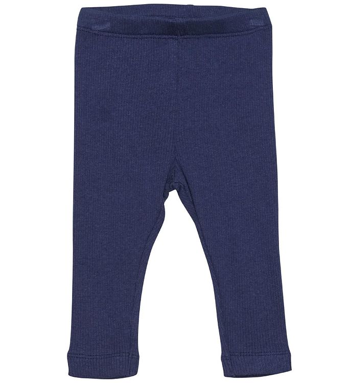 Minymo Leggings Rib - Dark Navy