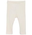 Minymo Leggings - Rib - Seedpearl Minymo Leggings - Rib - Seedpearl
