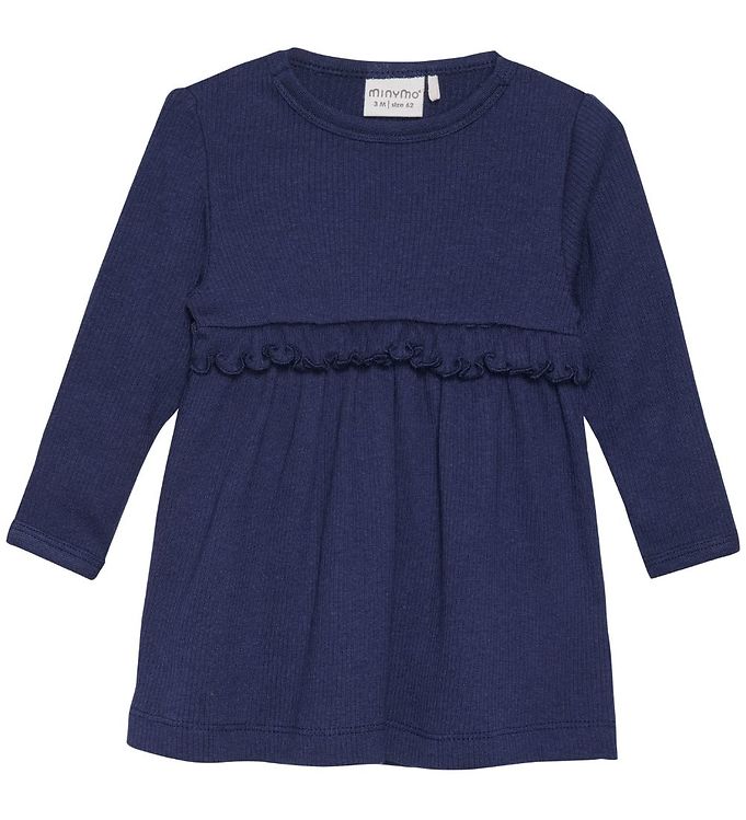 Minymo Pige Kjole - Dark Navy