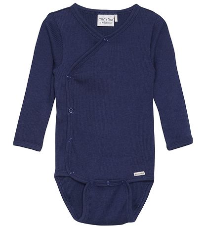 Minymo Slå-om Body l/æ - Rib - Dark Navy Minymo Slå-om Body l/æ - Rib - Dark Navy
