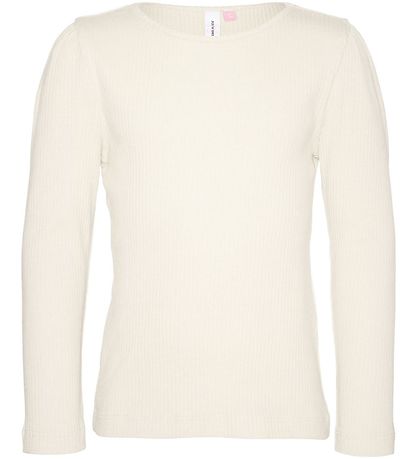 Vero Moda Girl Bluse - Noos - Rib - VmLavender - Snow White Vero Moda Girl Bluse - Noos - Rib - VmLavender - Snow White