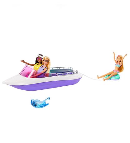 Barbie Dukkesæt - Barbie båd M. Dukker - 46 Cm. Barbie Dukkesæt - Barbie båd M. Dukker - 46 Cm.