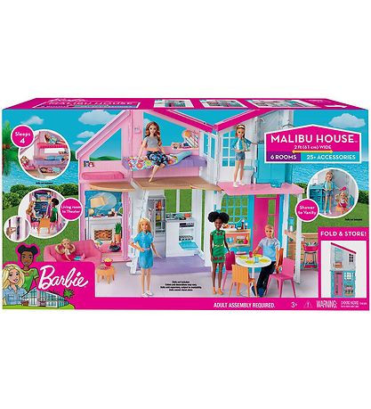 Barbie Dukkehus - Malibu - B: 61 Cm