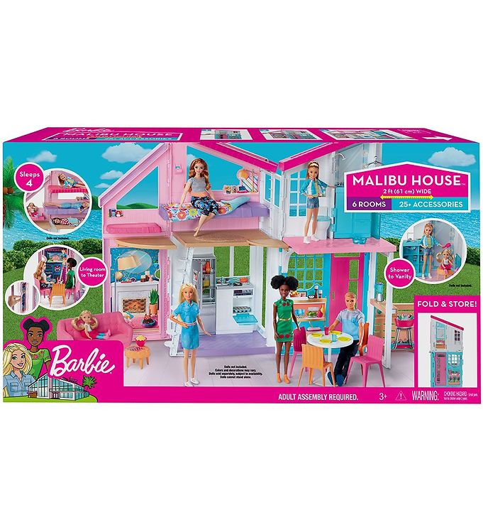 Barbie Dukkehus - Malibu - B: 61 Cm
