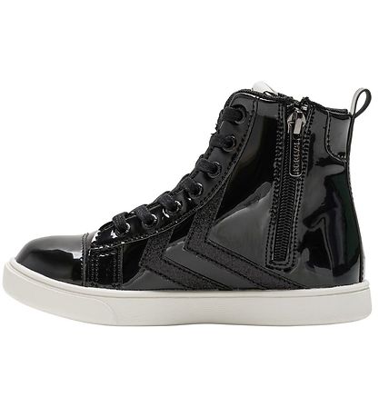 Hummel Boots - Strada Jr - Patent Leather - Black w. Glitter