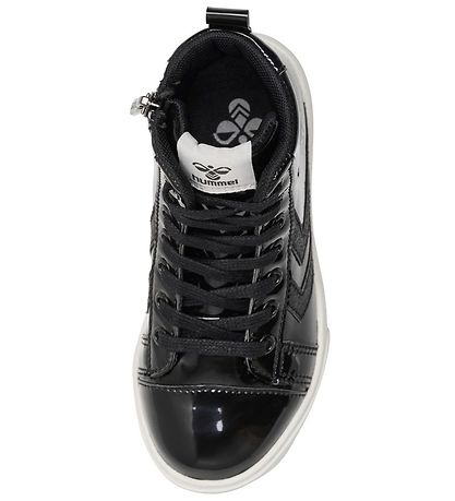 Hummel Boots - Strada Jr - Patent Leather - Black w. Glitter