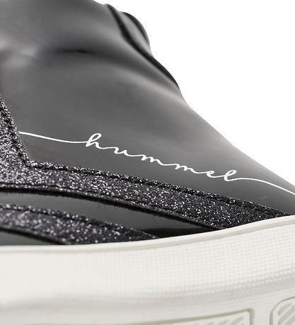 Hummel Boots - Strada Jr - Patent Leather - Black w. Glitter