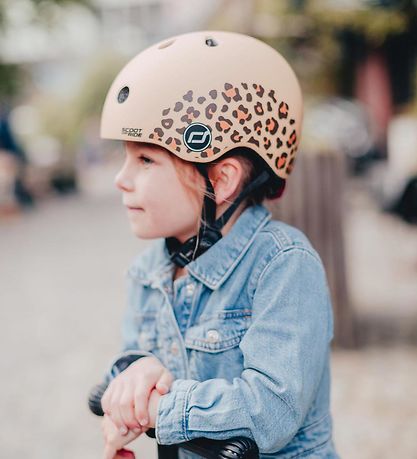 Scoot and Ride Cykelhjelm - Leopard