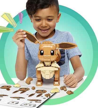 MEGA Pokemonfigur - Jumbo Eevee - 824 Dele MEGA Pokemonfigur - Jumbo Eevee - 824 Dele