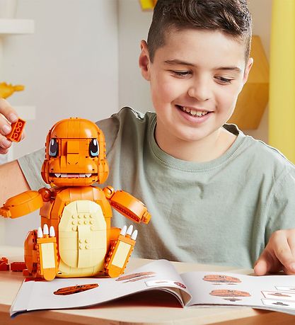MEGA Pokemonfigur - Jumbo Charmander - 750 Dele MEGA Pokemonfigur - Jumbo Charmander - 750 Dele