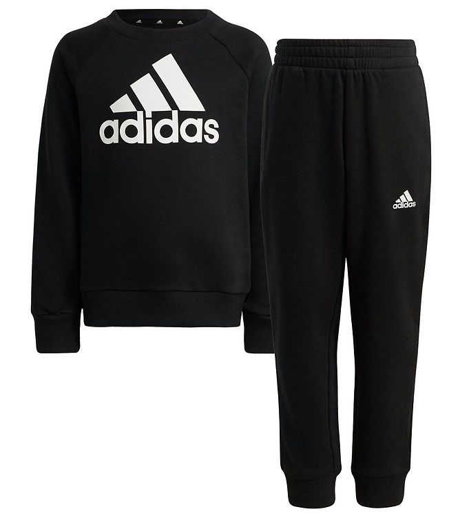 adidas Performance Sweatsæt - LK BOS JOG FT - Sort/Hvid