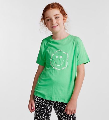 Pieces Kids T-shirt - PkFibbi - Irish Green/Bright White