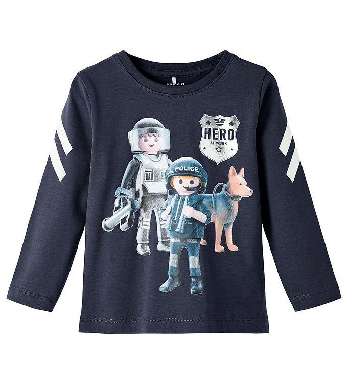 Name It Dark Sapphire T-shirt Playmobil - Str. 2y 92cm