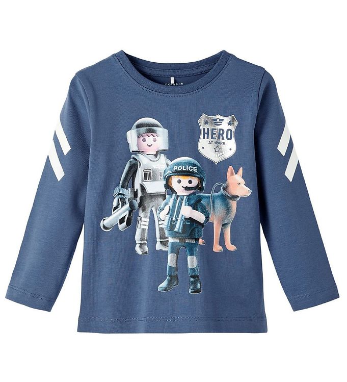Name It Bijou Blue T-shirt Playmobil - Str. 2y 92cm