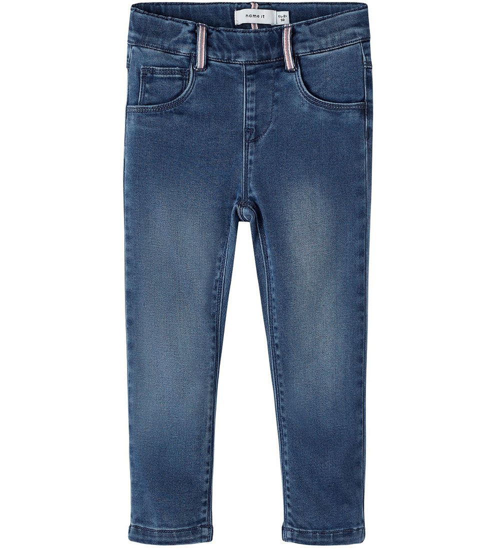Name It Leggings - Noos - NmfSalli - Medium+ Blue Denim - Name It - 3 Jahre (98) - Leggings