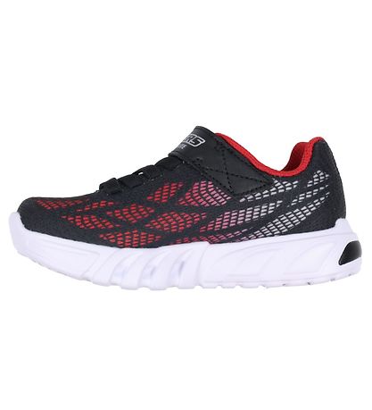 Skechers Sko m. Lys - Flex Glow Elite - Vorlo - Sort/Rød/Blå Skechers Sko m. Lys - Flex Glow Elite - Vorlo - Sort/Rød/Blå