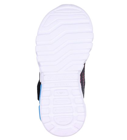 Skechers Sko m. Lys - Flex Glow Elite - Vorlo - Sort/Rød/Blå Skechers Sko m. Lys - Flex Glow Elite - Vorlo - Sort/Rød/Blå