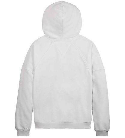 Tommy Hilfiger Hættetrøje - Hilfiger Varsity - White Tommy Hilfiger Hættetrøje - Hilfiger Varsity - White