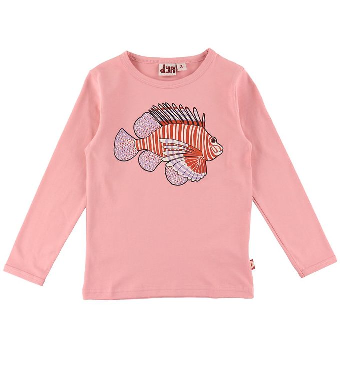 DYR Bluse - DYRRoar - Vintage Rose m. Dragefisk